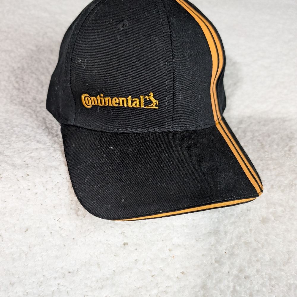 Continental Baseball Black and Yellow Cap With Snapback